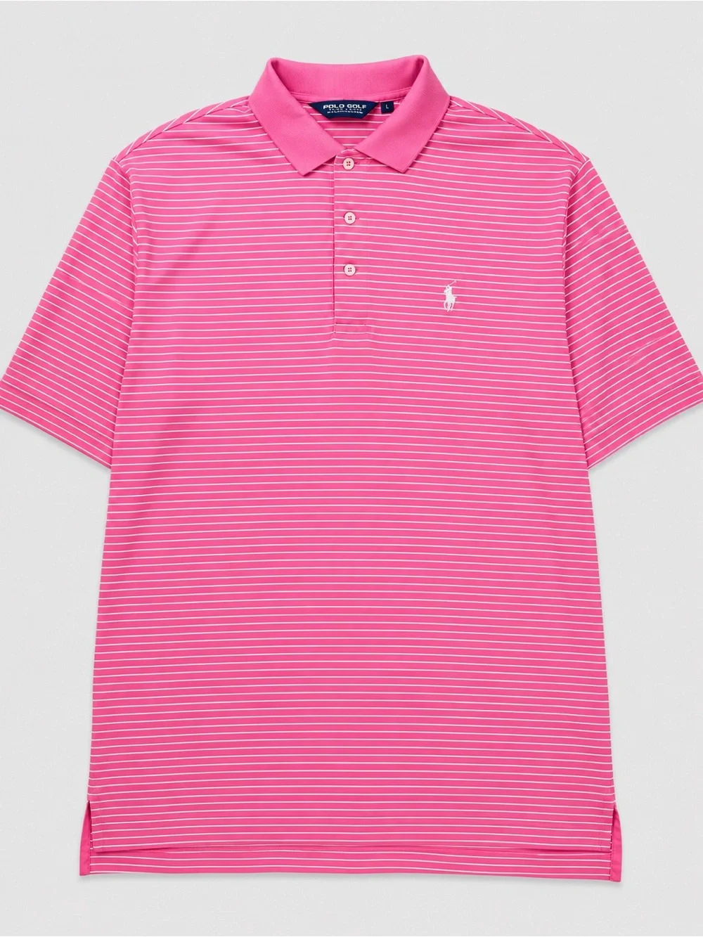 Polo Golf Ralph Lauren Pink Stripe Pima Cotton Polo Men’s L